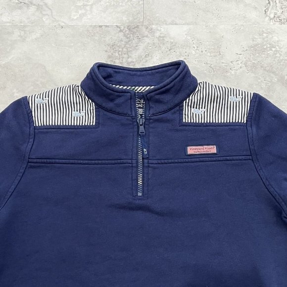 Girls Vineyard Vines Shep Shirt Sweater‎ Pullover Blue Solid Size XLarge 16 - Picture 4 of 5